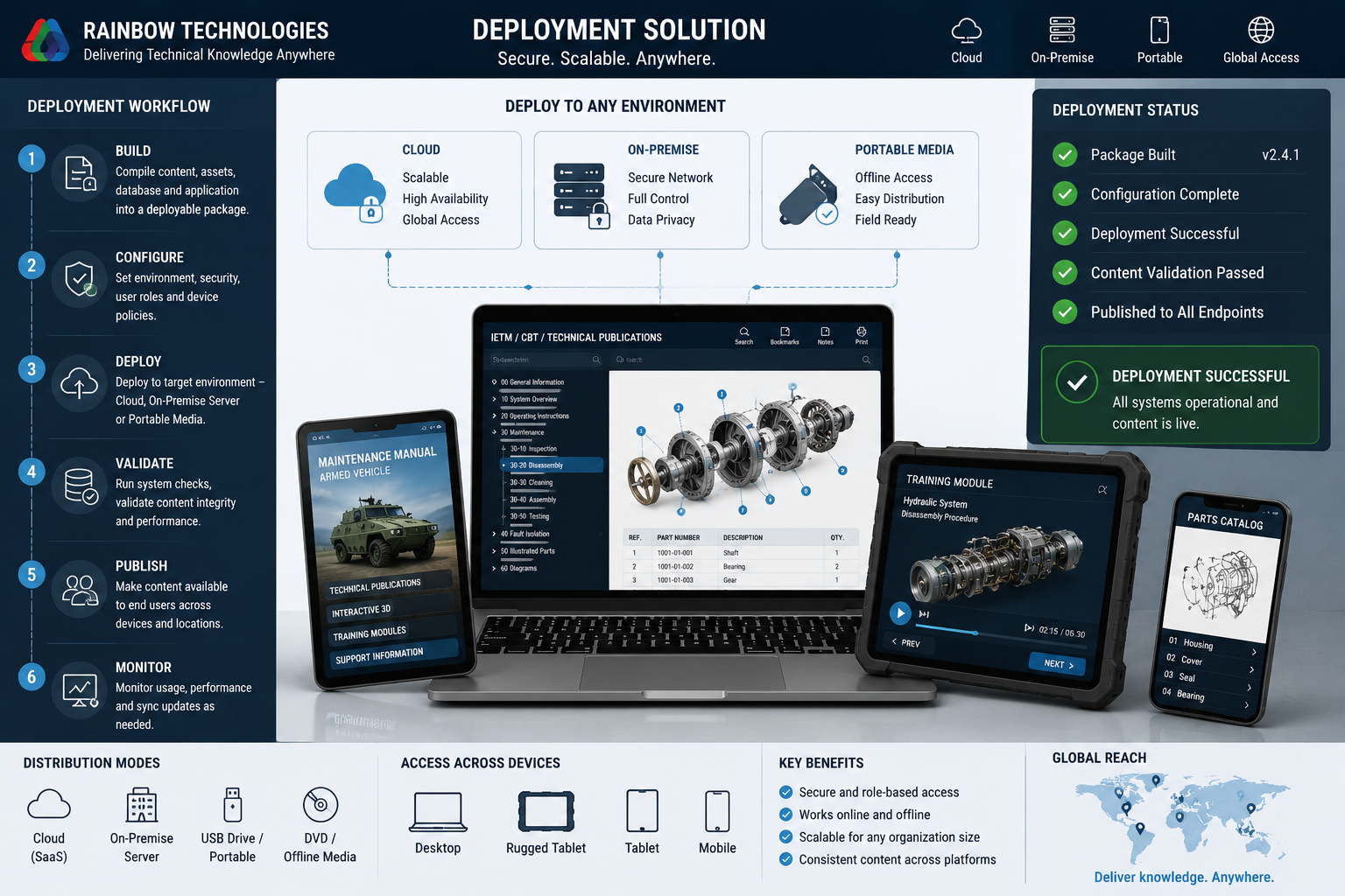 Digital engineering learning deployment interface