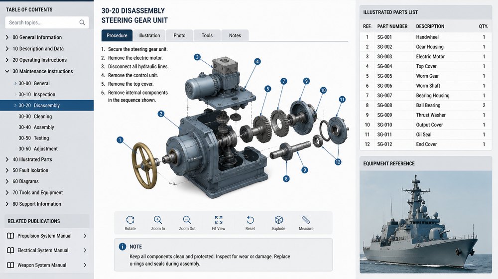 Naval engineering learning interface